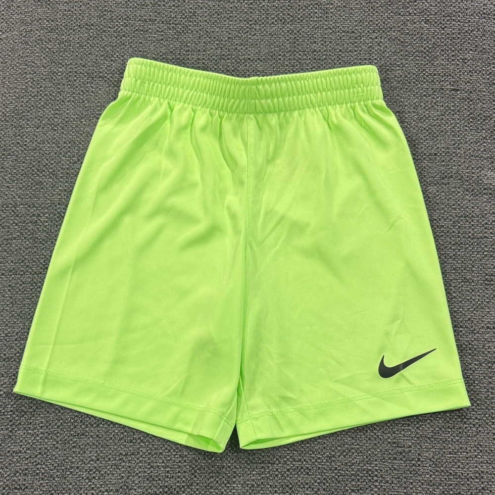 Nike Lime Green Performance Shorts with Swoosh